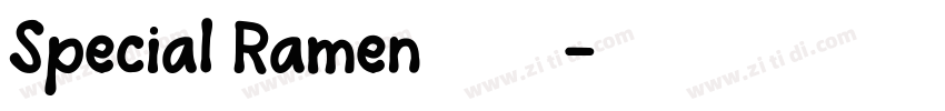 Special Ramen字体下载字体转换